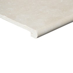 Nez de Marche retombé Travertin Beige Ivoire Modern Finish