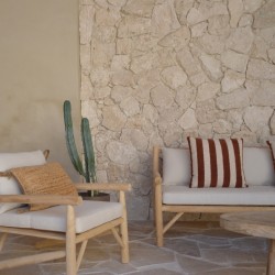 Pierre de Parement Géoperles Travertin Ivory