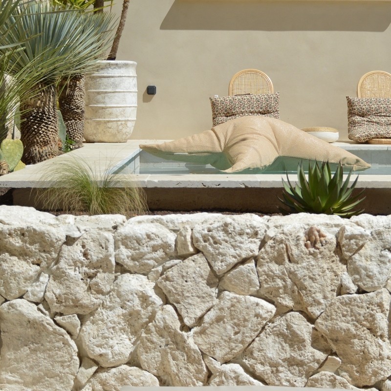 Pierre de Parement Géoperles Travertin Ivory