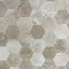 Hexagone Travertin Beige Ivoire Modern Finish