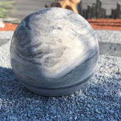 Sphère Polie Marbre Blanc Carrare
