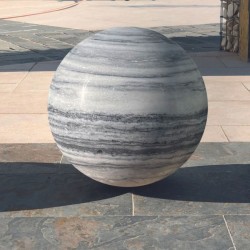 Sphère Polie Marbre Blanc Carrare